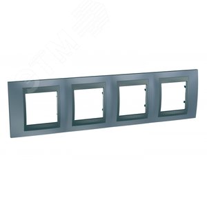 Unica TOP Грэй/Графит Рамка 4-ая | MGU66.008.297 | Schneider Electric - фото 2