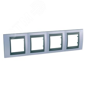 Unica TOP Берилл/Графит Рамка 4-ая | MGU66.008.298 | Schneider Electric - фото 5
