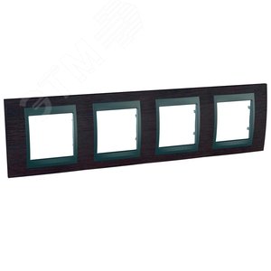 Unica TOP Венге/Графит Рамка 4-ая | MGU66.008.2M3 | Schneider Electric - фото 4