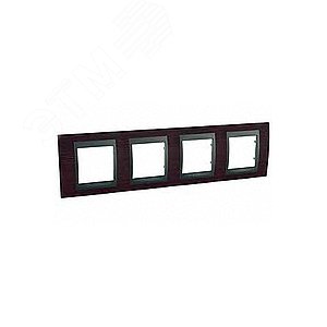 Unica TOP Венге/Графит Рамка 4-ая | MGU66.008.2M3 | Schneider Electric - фото 6