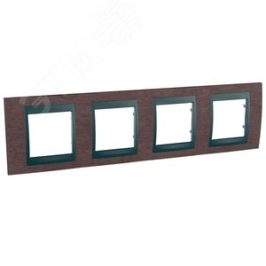 Unica TOP Табак/Графит Рамка 4-ая | MGU66.008.2M4 | Schneider Electric - фото 4