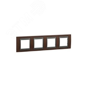 Unica TOP Табак/Графит Рамка 4-ая | MGU66.008.2M4 | Schneider Electric - фото 5