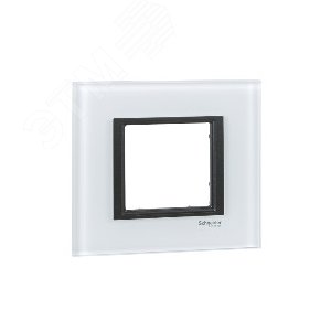 Unica CLASS Белое стекло Рамка 1-ая | MGU68.002.7C2 | Schneider Electric - фото 3