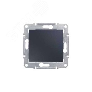 Sedna Выключатель-кнопка двойной с направлением графит 5