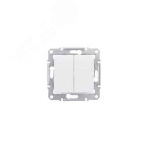 Sedna Белый Переключатель 2-клавишный 10А (сх.6+6) | SDN0600121 | Schneider Electric - фото 4