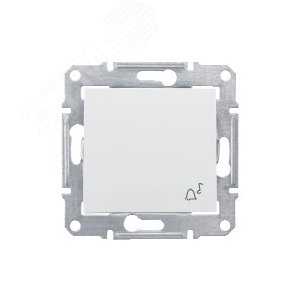Sedna Выключатель звонок IP44 в рамку белый (SDN0800321) - фото 6