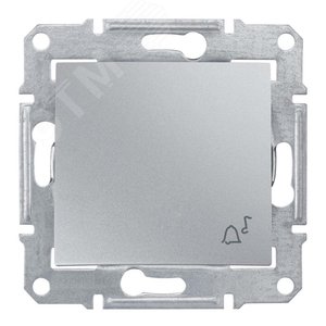 Sedna Выключатель-звонок в рамку алюминий 3