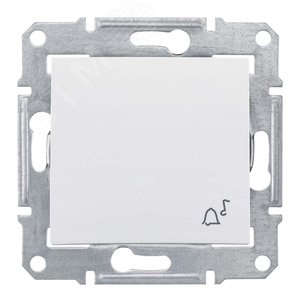 Sedna Выключатель звонок IP44 в рамку белый (SDN0800321) - фото 4