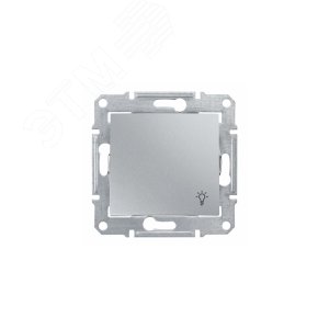 Sedna Алюминий Выключатель кнопочный с символом "свет" 10А 250В | SDN0900160 | Schneider Electric - фото 5