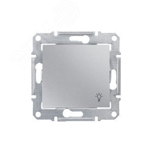 Sedna Алюминий Выключатель кнопочный с символом "свет" 10А 250В | SDN0900160 | Schneider Electric - фото 6