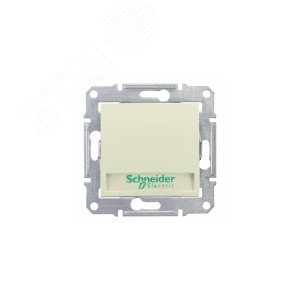 Sedna Кн.выкл. с надп. подсв., беж. 5