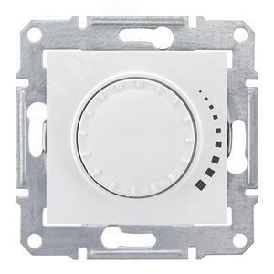 Sedna Белый Светорегулятор поворотный 25-325Вт, для л/н и г/л с обмот. трансформатором | SDN2200421 | Schneider Electric - фото 4