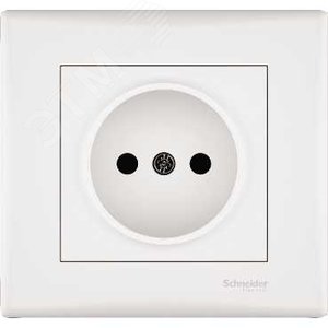 Sedna Розетка без заземления без шторок в рамку белая 4