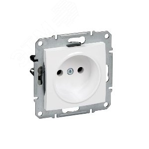 Sedna Розетка без заземления без шторок в рамку белая 6