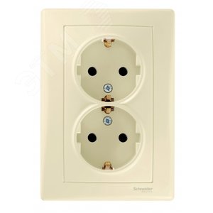 Sedna Бежевый Розетка 2-я с/з литая | SDN3000647 | Schneider Electric - фото 2