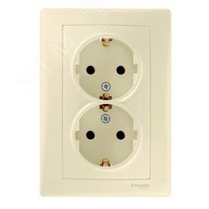 Sedna Бежевый Розетка 2-я с/з литая | SDN3000647 | Schneider Electric - фото 4