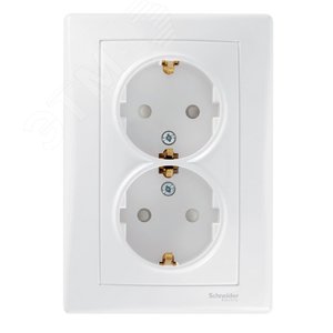 Sedna Белый Розетка 2-я с/з с защитными шторками литая | SDN3000721 | Schneider Electric - фото 4