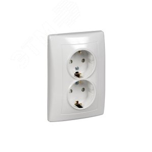 Sedna Белый Розетка 2-я с/з с защитными шторками литая | SDN3000721 | Schneider Electric - фото 5