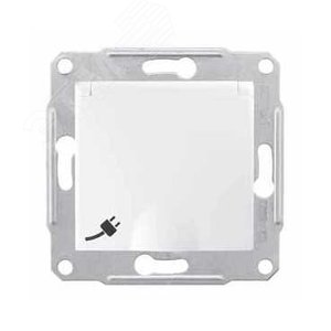 Sedna Белый Розетка 1-я с/з с защитными шторками с крышкой IP44 | SDN3100321 | Schneider Electric - фото 3