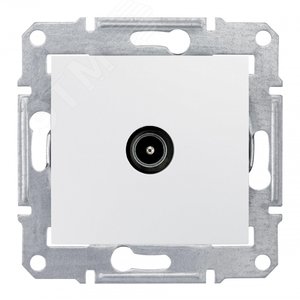 Sedna Розетка телевизионная TV проходная 4дБ в рамку белая (SDN3201821) - Schneider Electric