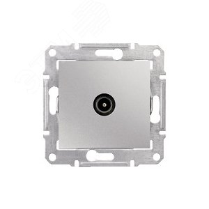 Sedna Розетка телевизионная TV проходная 4дБ в рамку алюминий (SDN3201860) 5