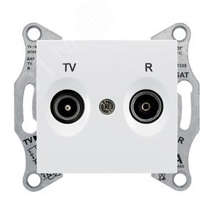 Sedna Белый Розетка TV/R проходная 8dB | SDN3301321 | Schneider Electric - фото 2