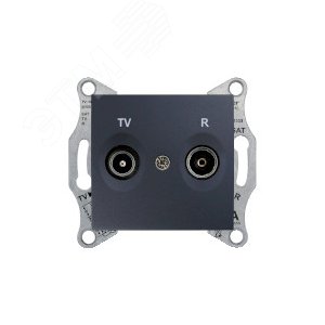 Sedna Графит Розетка TV/R проходная 4db | SDN3301870 | Schneider Electric - фото 6