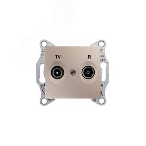 Розетка проходная TV/R титан 5