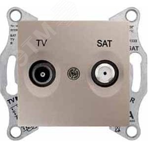 Sedna Титан Розетка TV/SAT проходная 8dB | SDN3401268 | Schneider Electric - фото 4
