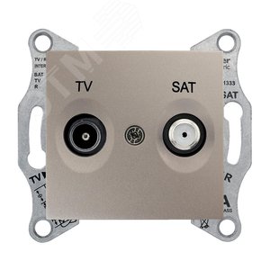 Sedna TV/SAT розетка оконечная титан 4