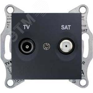 Sedna Розетка TV/SAT оконечная графит (SDN3401670) 3