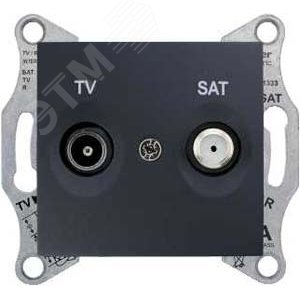 Sedna Розетка TV/SAT оконечная графит (SDN3401670) 2