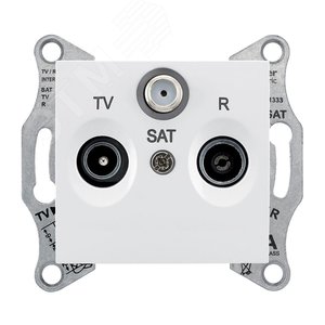 Sedna Белый Розетка TV/R/SAT оконечная 1dB | SDN3501321 | Schneider Electric - фото 4