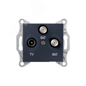 Sedna Графит Розетка RTV/SAT/SAT оконечная 1db | SDN3502170 | Schneider Electric - фото 6