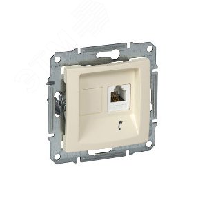 Sedna Розетка телефонная RJ11 в рамку бежевая (SDN4101147) 5