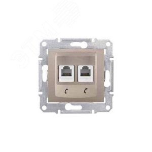 Sedna Титан Розетка ТЛФ 2-ая RJ11 | SDN4201168 | Schneider Electric - фото 5