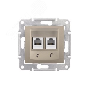 Sedna Титан Розетка ТЛФ 2-ая RJ11 | SDN4201168 | Schneider Electric - фото 6
