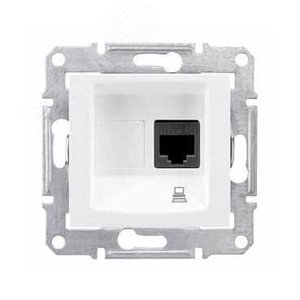 Sedna Белый Розетка компьютерная 1-ая RJ45 кат. 5e UTP | SDN4300121 | Schneider Electric - фото 3