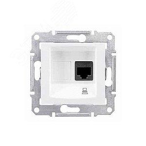 Sedna Розетка компьютерная RJ45 категория 6 экранированная в рамку белая - фото 7