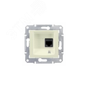 Sedna Розетка компьютерная RJ45 6 экр в рамку бежевый 5