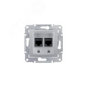 Sedna Алюминий Розетка компьютерная 2-ая RJ45 кат. 6 STP | SDN5000160 | Schneider Electric - фото 5