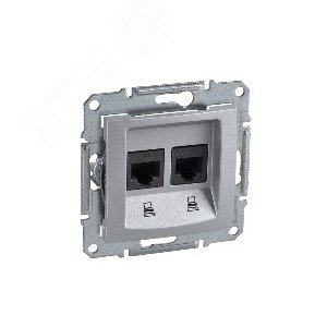 Sedna Алюминий Розетка компьютерная 2-ая RJ45 кат. 6 STP | SDN5000160 | Schneider Electric - фото 6