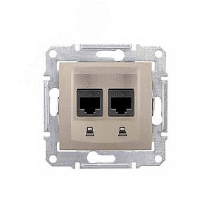 Sedna Титан Розетка компьютерная 2-ая RJ45 кат. 6 STP | SDN5000168 | Schneider Electric - фото 6