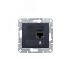 Sedna Розетка компьютерная графит (SDN4700170) - фото 4