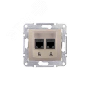 Sedna Титан Розетка компьютерная 2-ая RJ45 кат. 6 UTP | SDN4800168 | Schneider Electric - фото 5