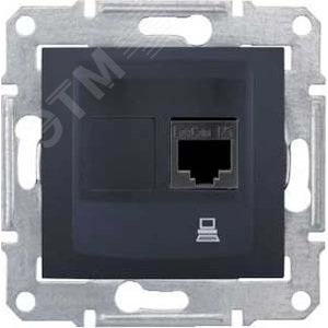 Sedna Розетка компьютерная графит (SDN4900170) 3