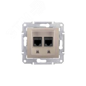 Sedna Титан Розетка компьютерная 2-ая RJ45 кат. 6 STP | SDN5000168 | Schneider Electric - фото 5