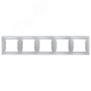Sedna Алюминий Рамка 5-ая горизонтальная | SDN5800960 | Schneider Electric - фото 4