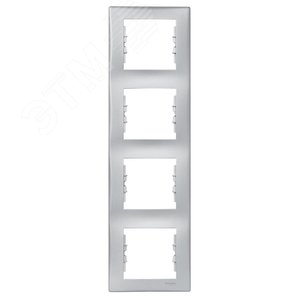 Sedna Алюминий Рамка 4-ая вертикальная | SDN5802060 | Schneider Electric - фото 4