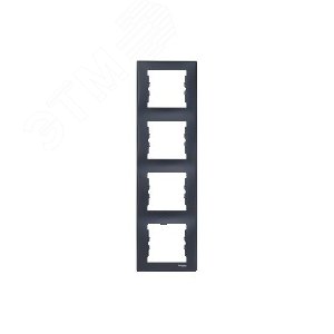 Sedna Рамка 4 поста вертикальная графит (SDN5802070) 5